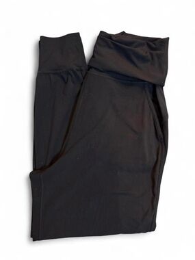 Lululemon- Foldover High-Waist Black Joggers